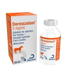 Dormazolam 5 mg/ml solution for injection for horses