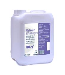 Metaxol 20/100 mg/ml solution for use in drinking water for pigs and chickens