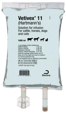 Vetivex® 11 (Hartmann’s) solution for infusion for cattle, horses, dogs and cats
