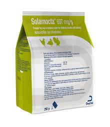 Solamocta 697 mg/g powder for use in drinking water for chickens, ducks and turkeys