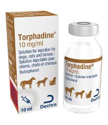 Torphadine 10 mg/ml solution for injection for dogs, cats and horses