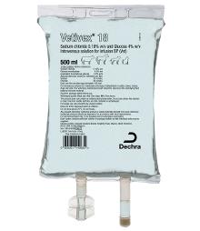 Vetivex® 18 (Sodium chloride 0.18 % w/v and Glucose 4 % w/v intravenous solution for infusion BP (Vet))