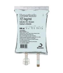 Hypertonic 72 mg/ml solution for infusion